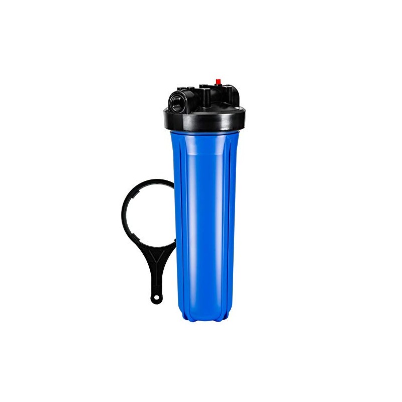 iSpring HB28B 20-Inch Whole House Water Filter Housing 1-Inch Outlet/Inlet