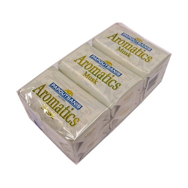 Papoutsanis Aromatics Greek Soap Musk 6 PACK of 4 Oz
