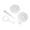Stainless Steel Rolling Grilling Basket Wire Mesh Cylinder Grill Basket