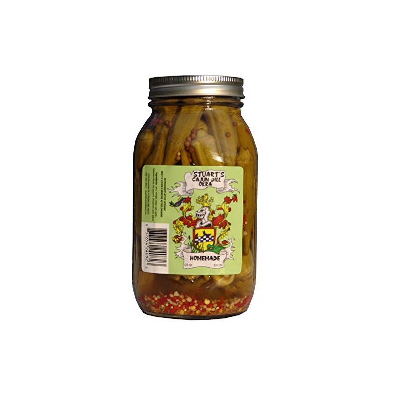 Stuart's Cajun Pickled Okra - 2 Quart Jars