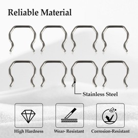 KPALAG 8 PCS Fuel Injector Connector Clips, Plug Retainer Clips Compatible with Ford 6.0L Powerstroke Diesel 2003 2004 2005 2006 2007 2008 2009 2010 Replace#:W301222