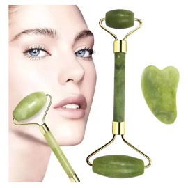 Kit Rodillo Y Piedra Gua Sha Masajeadora Anti-arrugas                                                                                                 