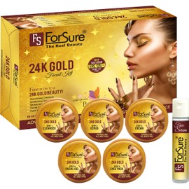 ForSure The Real Beauty 24K Gold Facial Kit 300gm free Serum For Women and Girls