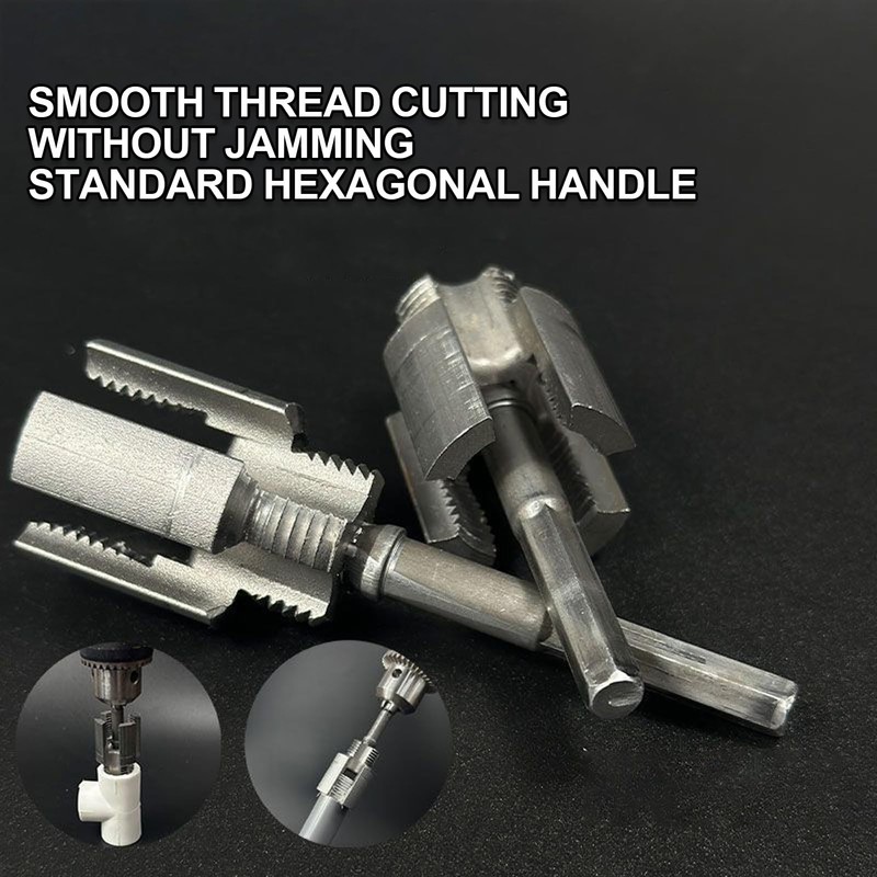 Pipe Threader, PVC Threader for Drill, Cutting Fitting Drill Attachment