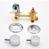 ZAKSEM 2/3/4/5 Way Brass Shower Faucet Bathroom Mixer Tap for