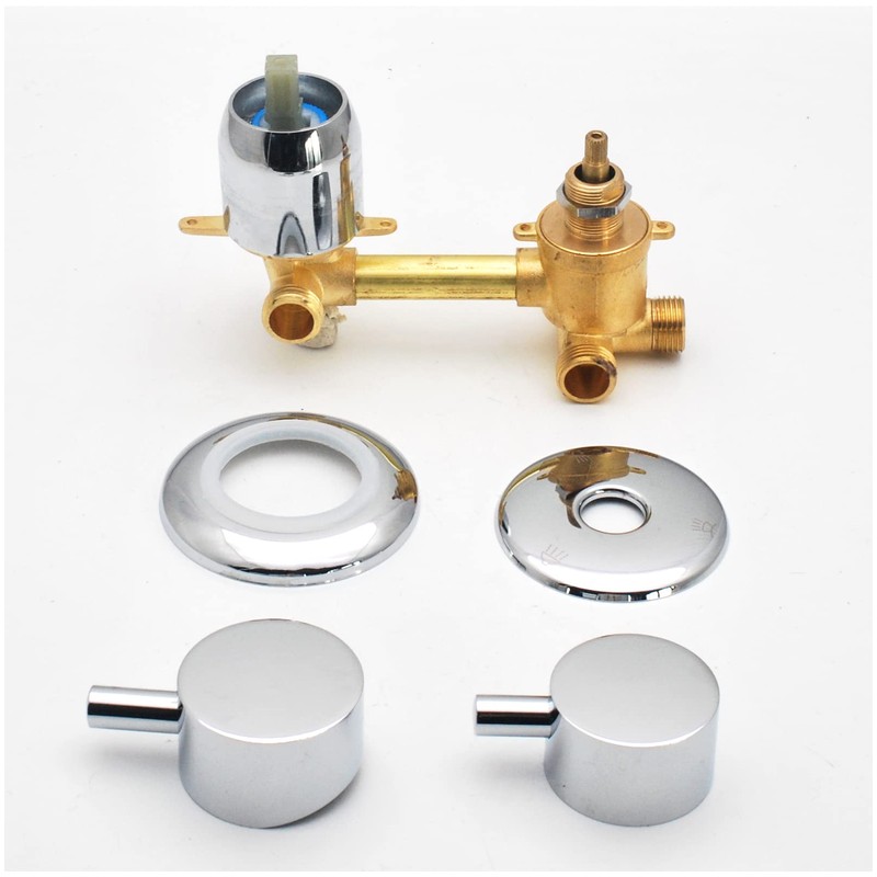 ZAKSEM 2/3/4/5 Way Brass Shower Faucet Bathroom Mixer Tap for