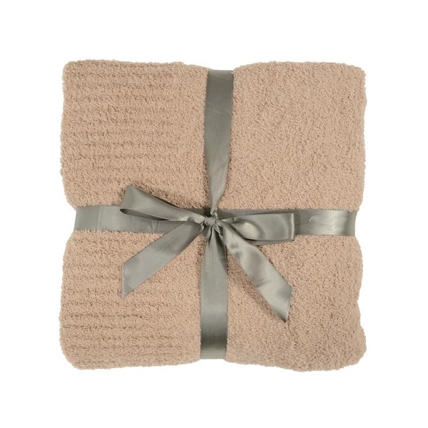 Knit Throw Blanket 50”x60” Fluffy Super Soft Blankets for Couch