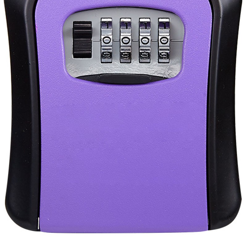Key Box Wall Mounted 4 Digit Aluminium Alloy Simple Safe