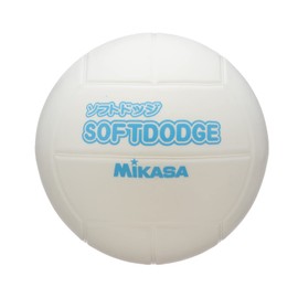 MIKASA Soft Dodgeball, 23.6 inches (60 cm) (For Toddlers to Elementary School Students), 7.1 oz (200 g), White, LD-W