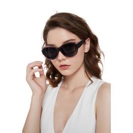 LVIOE Polarised Fit-over Sunglasses Women Round Frame Over Glasses with UV Protection