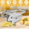 French Fry Cutter, Potato Chipper with 2 Blades Stainless Steel