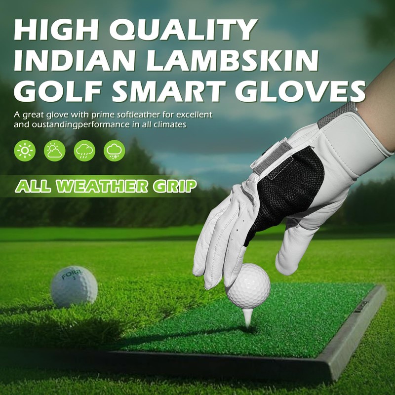 HPLSZCN Golf Gloves Men, Removable Correction Golf Gloves Men Left