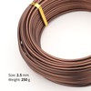 Bronze-2.5-Anodized Aluminum Bonsai Training Wire 250g Large Roll,Many Size to