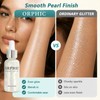 Dry Oil, Body Glitter Oil Liquid Highlighter, Fast-Absorbing Face Brighten,