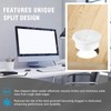 2" White Desk Grommet, JTemgle Flexible Cable Grommet with Bi-Metal