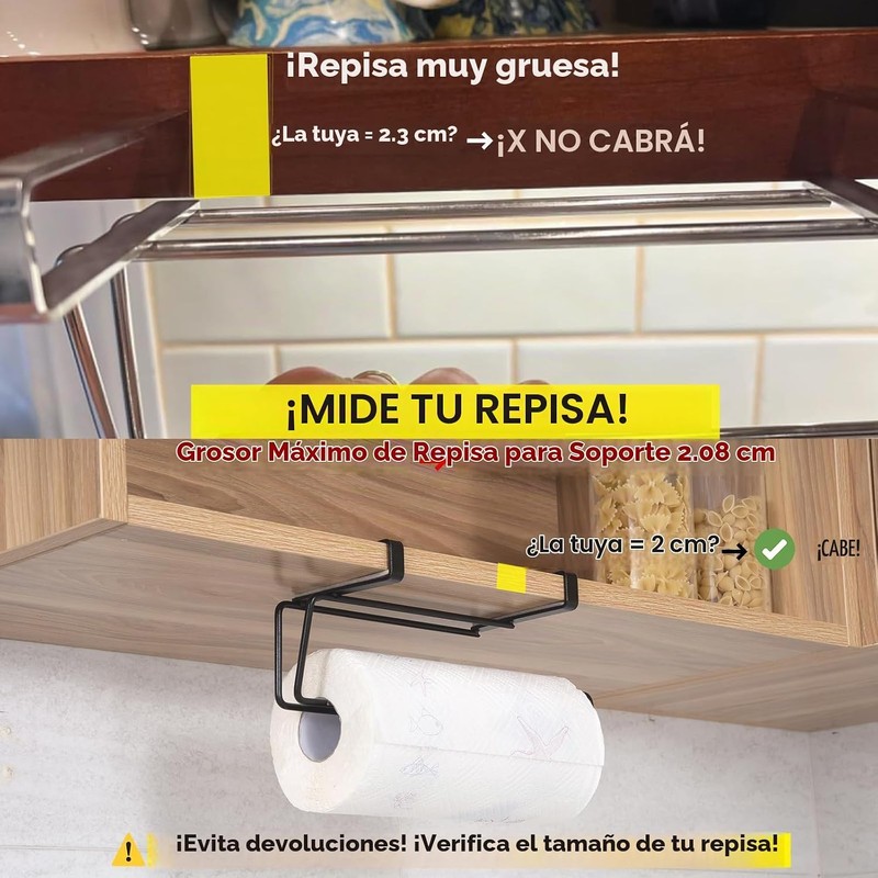 Toallero de Papel T.R.Sani 1008B Negro de Acero Inoxidable -