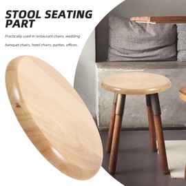 Wood Stool Replacement Tops Round Stool Panel Replacement Wooden Bar Stool Plate for Household Metal Barstool Bar Chairs Seats