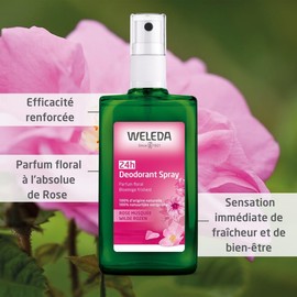 Weleda Deodorant Spray, Wild Rose, 3.4 Oz, 3.4 Ounces
