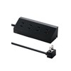 elecom Power Strip Design Tap Angle Corner 4 Outlets 2.0m