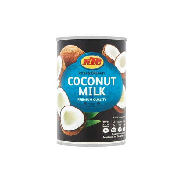 KTC Coconut Milk | 400Ml | Vegan & Dairy Free |Gluten-Free |No Added Sugar | Healthy & Vegan | Indian Origin