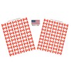 100 Canada Flag Stickers; American Made Decals Measure 1.5" x