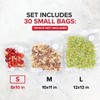 Chef Preserve Reusable Vacuum Sealer Bags for Food – 30