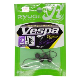 RYUGI Jig Head Vespa #2 0.06 oz (1.8 g) Black