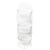 Origami Three Tier Collapsible Baskets - Powder Coated Steel:_Black