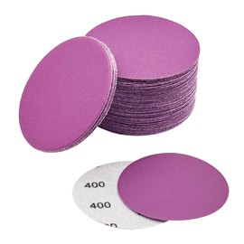 3 Inch 400 Grit Wet Dry Sandpaper, 50pcs Sanding Disc, Hook and Loop Premium Aluminum Oxide Sand Paper for Metal, Wood, Auto