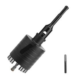 Drill Bit 62 mm with M16 Socket, SDS Plus Adapter 110 mm for Masonry, Sand-lime Stone, Brick, Stone, Put