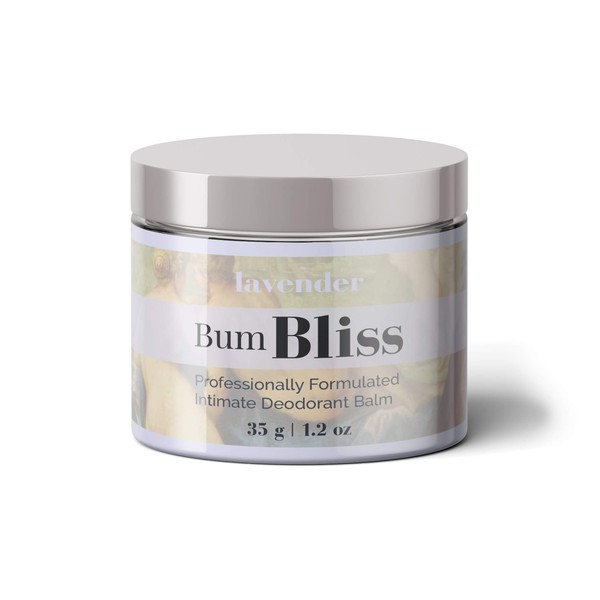 Bum Bliss Intimate Deodorant Balm -(Lavender) Odor Neutralizer for your Bum, Privates & Armpits - No Peroxide, No Rinse, Gentle Leave-In Formula that Works Instantly - For Fans of Comfort