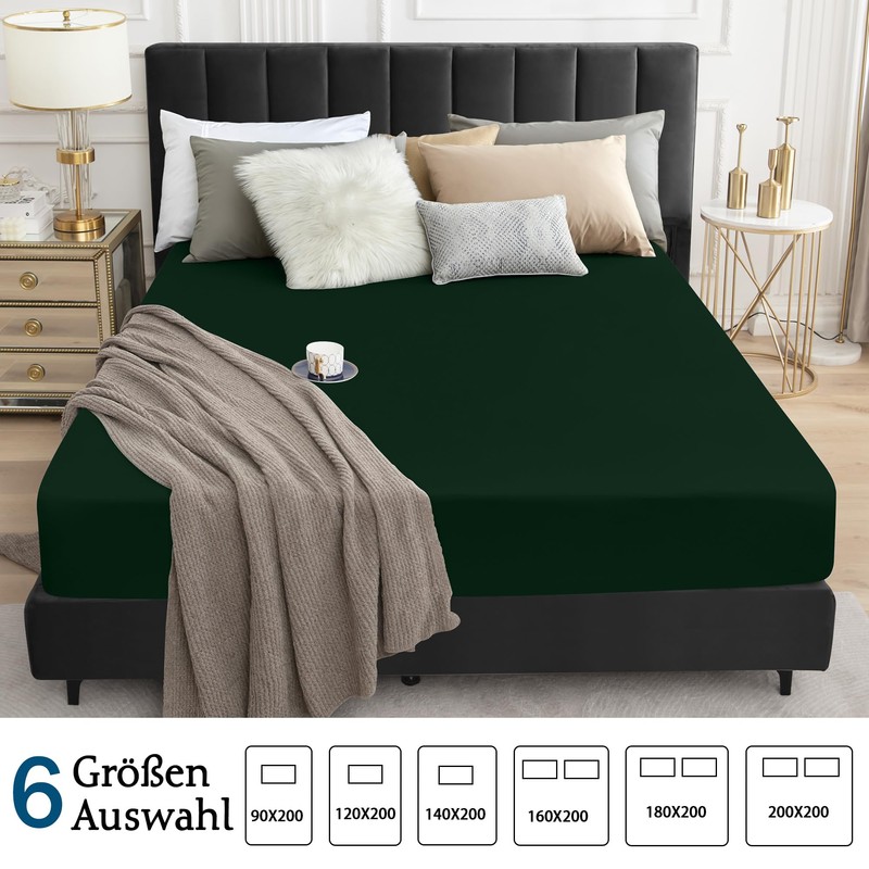Waterproof Mattress Protector, 140 x 200 cm Fitted Sheet, Breathable