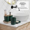 Clara Clark Bathroom Set - Hunter Green Bathroom Accessories Set,