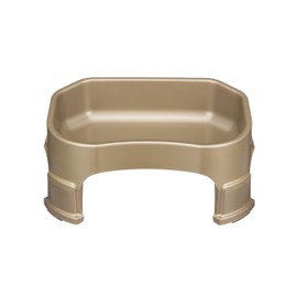 Neater Pet Brands Big Bowl with Leg Extensions - (1.25 Gallon/160 oz, Champagne) Huge Jumbo Trough Style Dog Pet Water Dish