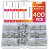 Gorffy 400PCS Wood Screws Assortment, M3, M3.5, M4, Countersunk Self