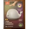 Globe Electric Wally Whale White Multicolor Changing Integrated LED Silicone