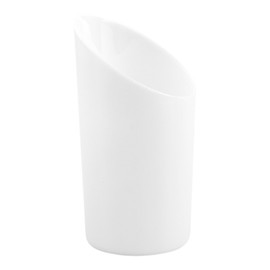Plastic Incline Cup, Incline Glass, Dessert Cup, Fruit Cup - 3 oz - White - Round - 100ct Box - Restaurantware