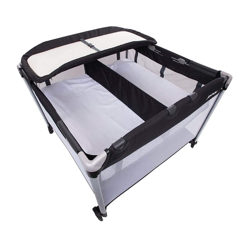 Joovy Room Twin Nursery Center with Bassinet, -Playard Sold Separately,