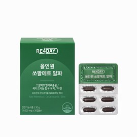 Lipoday All-in-One Saw Palmetto Alpha Octacosanol Zinc Prostate High Content (30 Capsules 1 Box) / 리포데이 올인원 쏘팔메토 알파 옥타코사놀 아연 전립선 고함량 (30캡슐1박스)