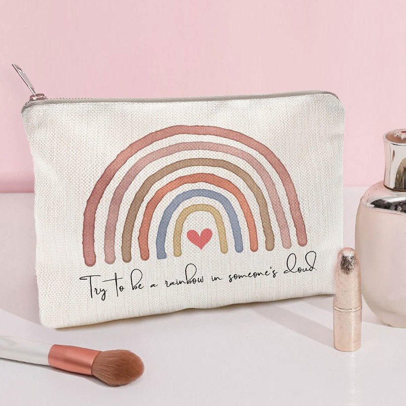 Try To Be A Rainbow In Someone's Cloud Makeup Case
