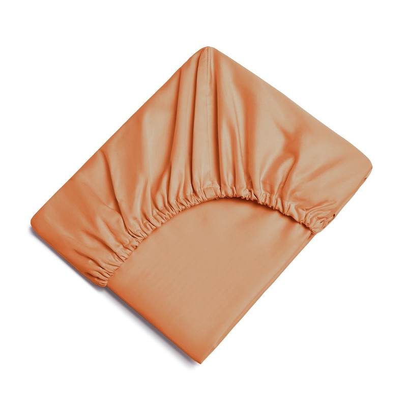 Oxford Homeware Rust King Size Fitted Sheets -100% Brushed Microfibre