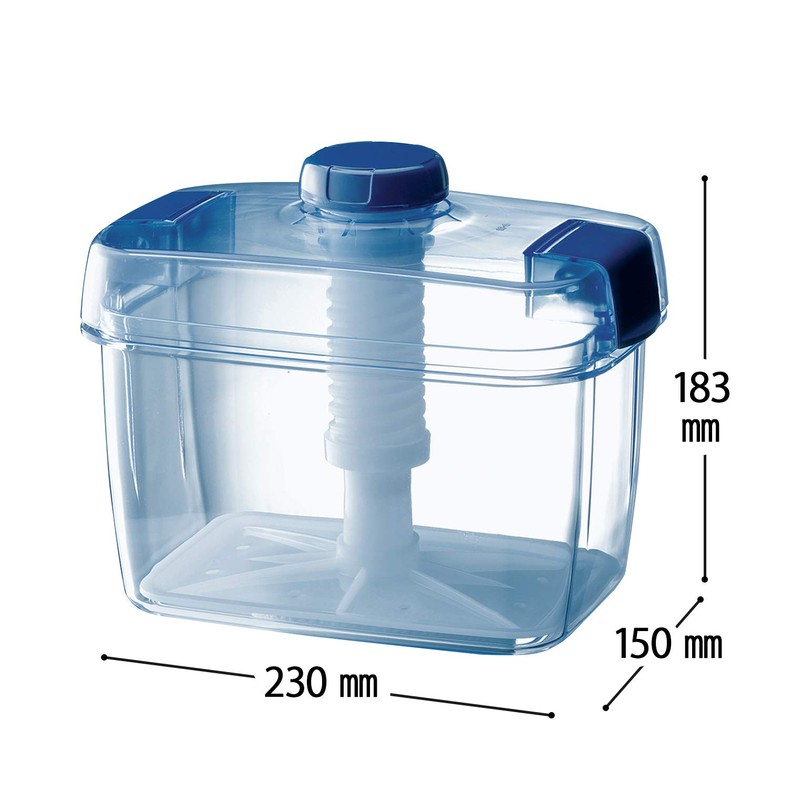 Squirrel S-30 Instant Pickle Container, Square Shape, Clear Blue, 0.1