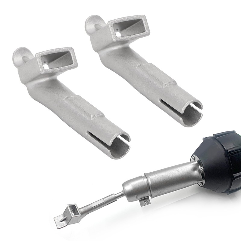 2Pcs Wide Mouth Welding Nozzle Rectangle Stainless Steel Plastic Welder