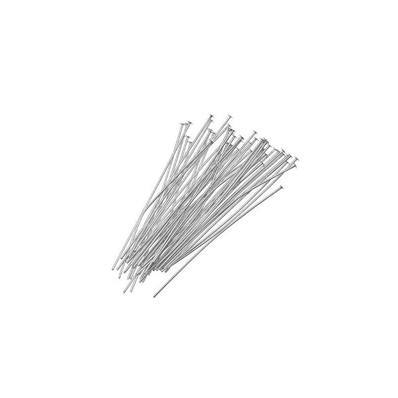 LASSUM LASSUM 330 PCS Silver Plated Head Pins Findings, 32mm