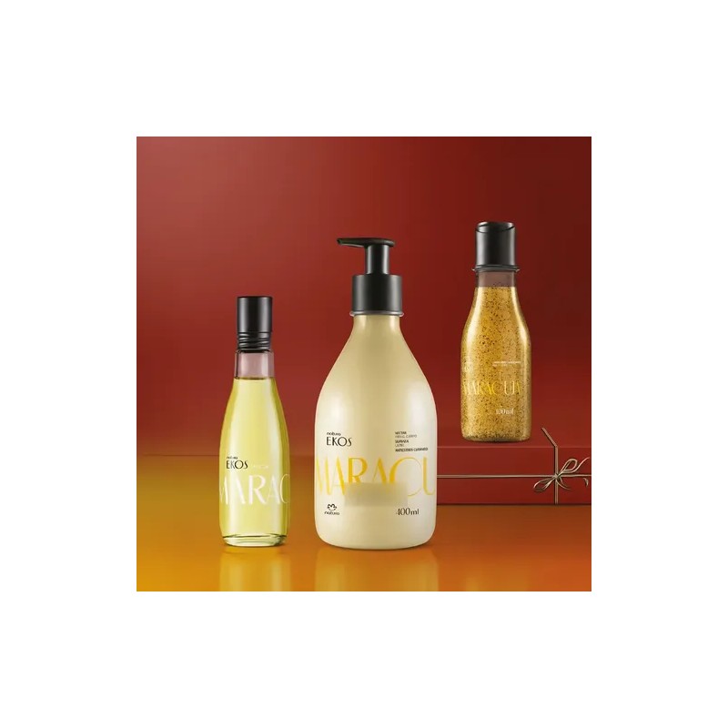 Crema Corporal, Exfoliante Y Frescor Ekos Maracuya Natura