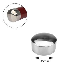 8pcs 45MM Handrail End Caps,Stainless Steel Round Handrail End Caps,Hand Railing End Plugs,Handrail Fixing End Cap for Handrai