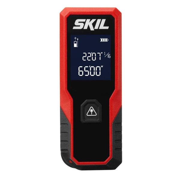 Skil 65ft. Compact Laser Distance Measurer with Wheel Measuring Mode, Backlit LCD Display, Carry Bag and battery Included - ME9821-00
