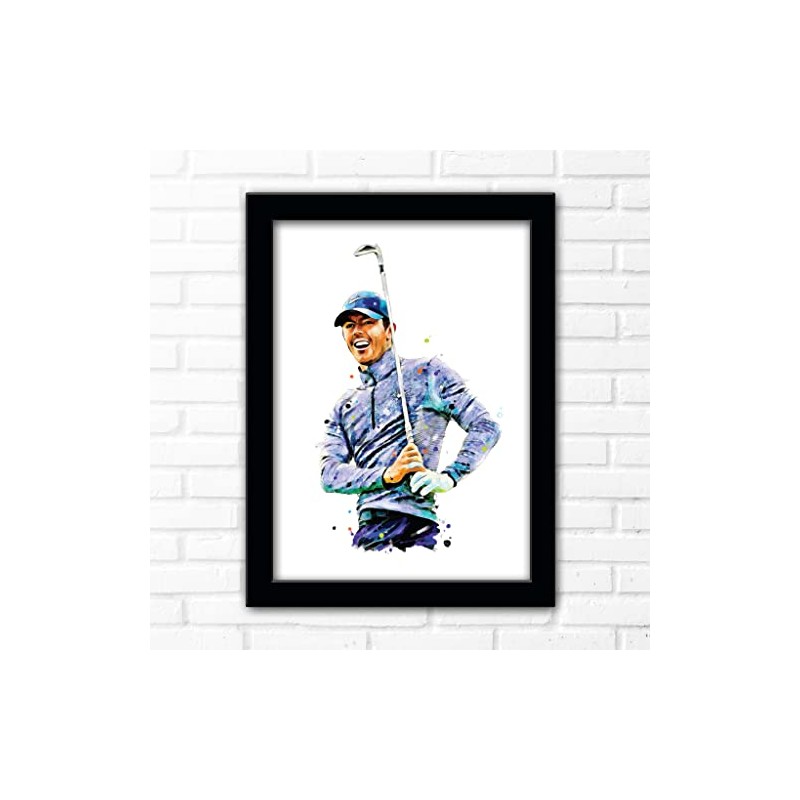 RORY MCILROY | GOLF | HAND DRAWN FRAMED ILLUSTRATION PRINT