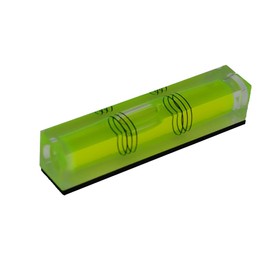 Triple line Extended Horizontal Test Level Bubble, Rectangular Horizontal Bubble (80X15X15MM) (with Magnet)