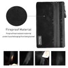 Fireproof Money Bag Two Pockets Two Zippers, Fireproof Safe Bag